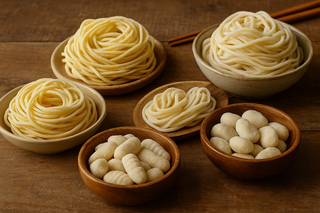 Noodles freschi e gnocchi