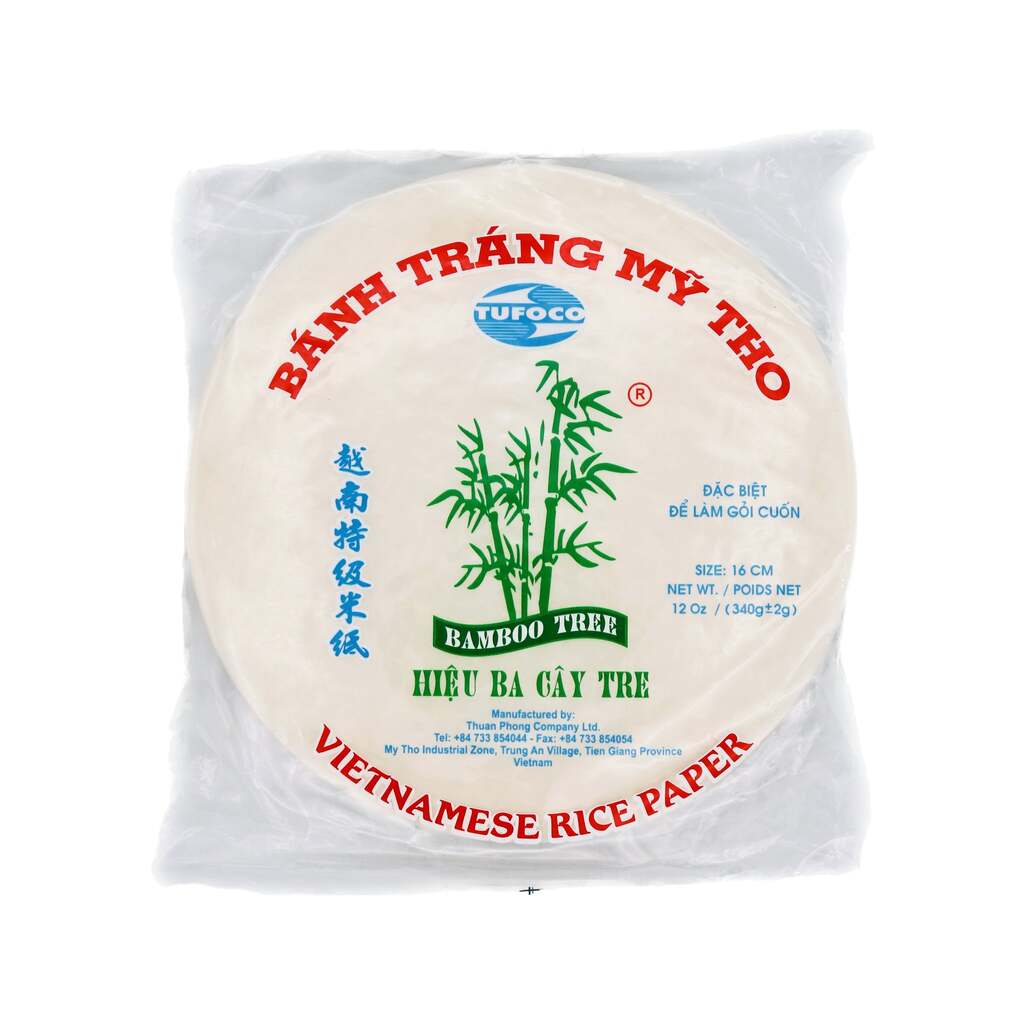 Carta di riso per involtini rotonda 16cm 340g – Kathay