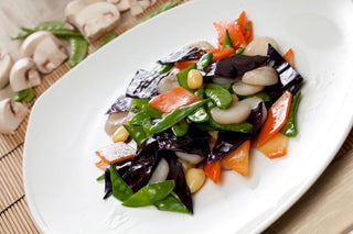 Gnocchi di riso con verdure e funghi