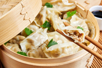 Ravioli cinesi con carne