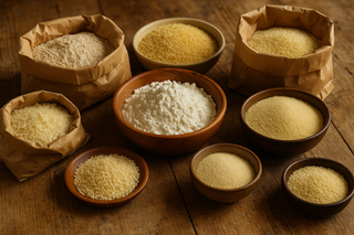 Farine, panko e cous-cous