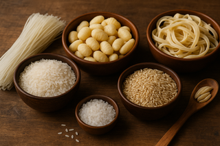 Riso, noodles e gnocchi