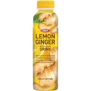 OKF Lemon Ginger Drink with Aloe – 500 ml
