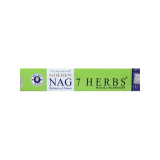 Vijayshree Golden Nag 7 Herbs Incenso - 15 g