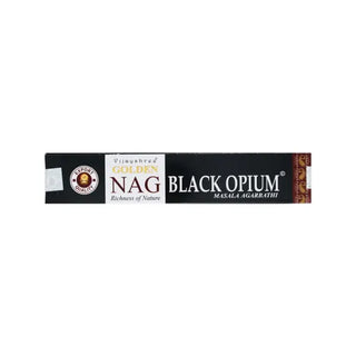Vijayshree Golden Nag Black Opium Incenso - 15 g