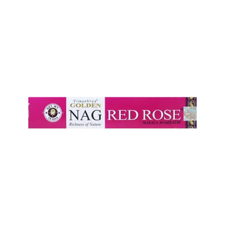 Vijayshree Golden Nag Red Rose Incenso - 15 g