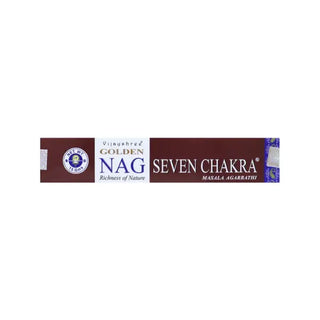 Vijayshree Golden Nag Seven Chakra Incenso - 15 g