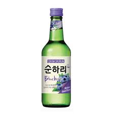 Soju liquore Coreano gusto Mirtillo Vol. 12% - 350ml