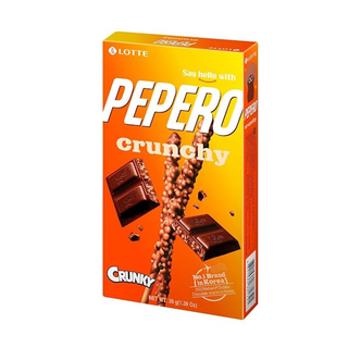 Pepero crunchy Stick al cioccolato e cereali soffiati - 39g
