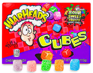 Warheads Lil' Cubes caramelle aspre alla frutta  113g